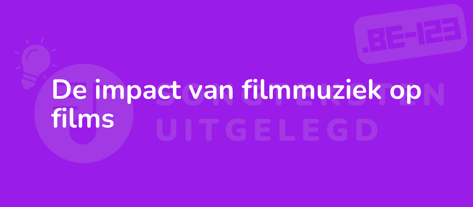 De impact van filmmuziek op films